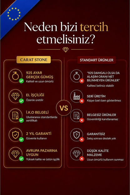 "I Love You" HEDİYE KUTUSUNDA 925 AYAR GERÇEK GÜMÜŞ BAGET KADIN KOLYE