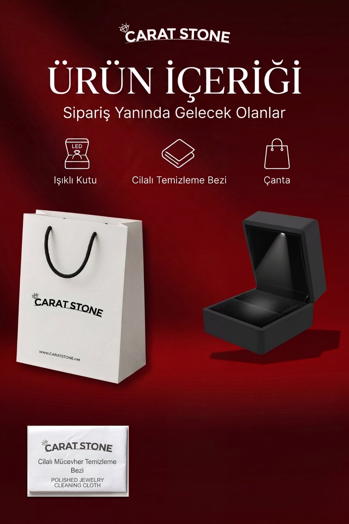 IŞIKLI KUTUDA 24 ayar altın kaplı paslanmaz çelik defne bileklik