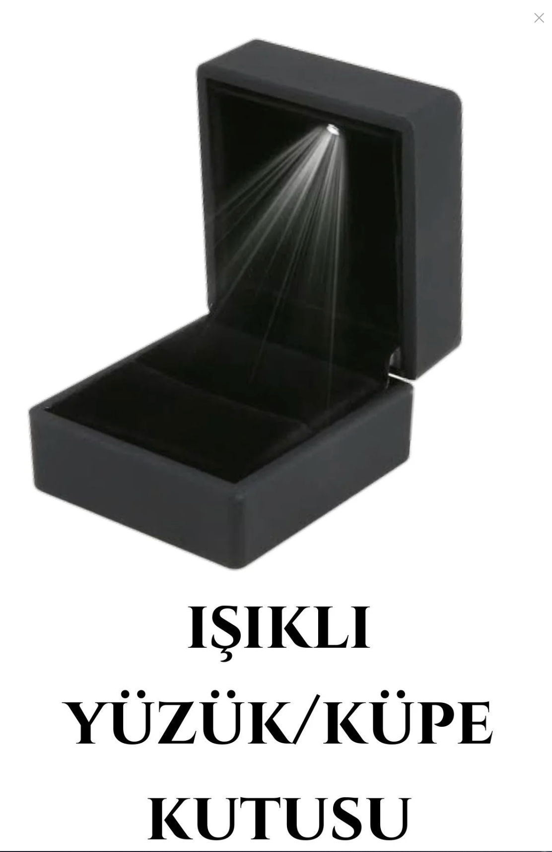 IŞIKLI YÜZÜK-KÜPE KUTUSU