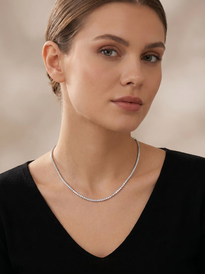 925 AYAR GÜMÜŞ SU YOLU KADIN KOLYE